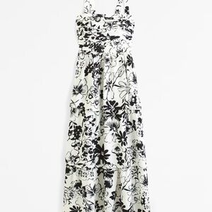 Abercrombie & Fitch Monochrome Floral Maxi Dress